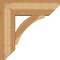 Ekena Millwork Thorton Slat Rough Sawn Bracket w/ Offset Brace, Western Red Cedar, 8"W x 24"D x 24"H BKT0806X24X24THR06RWR - alternate 4